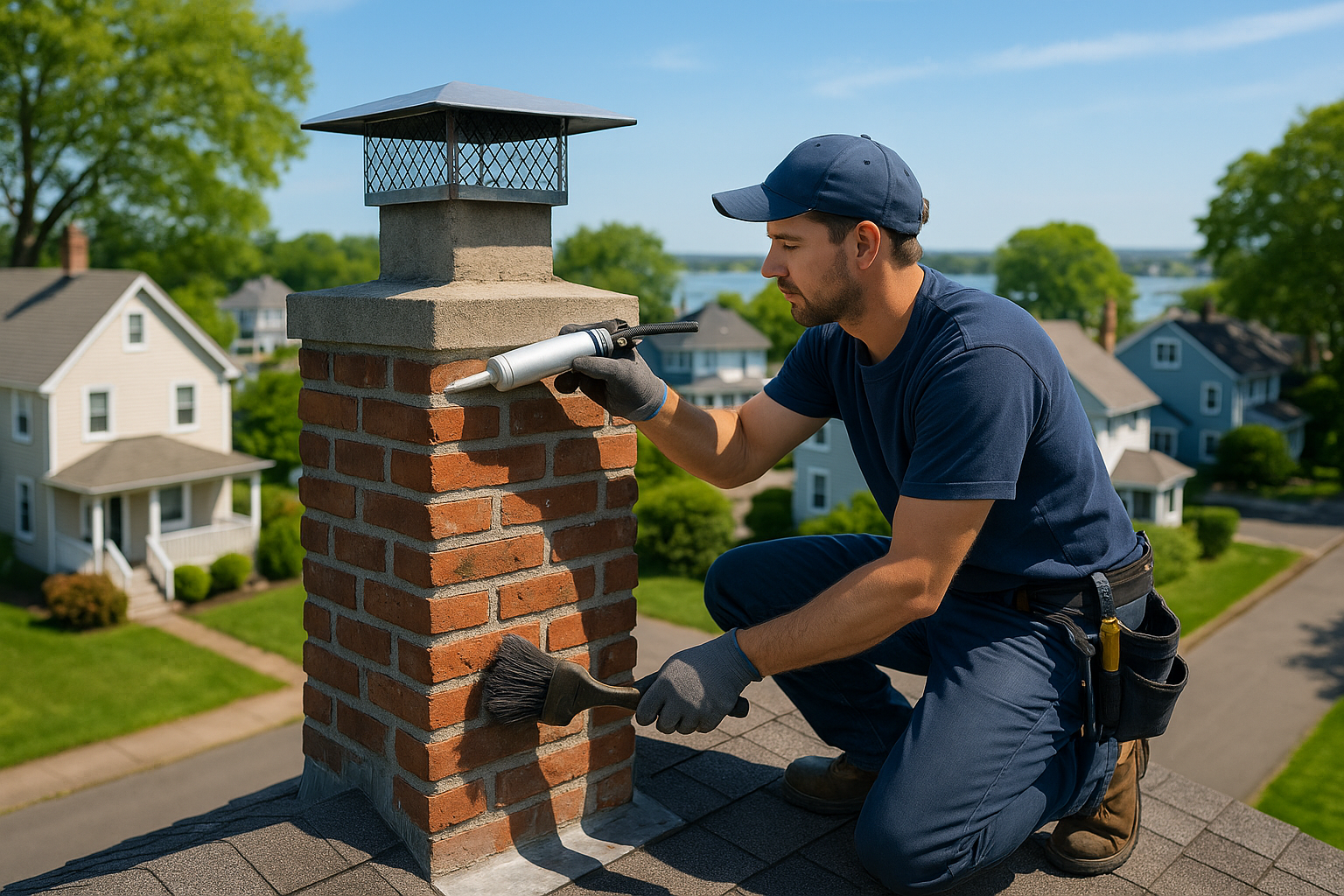 Chimney repointing and masonry work